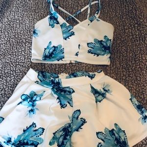 Blue Two Piece